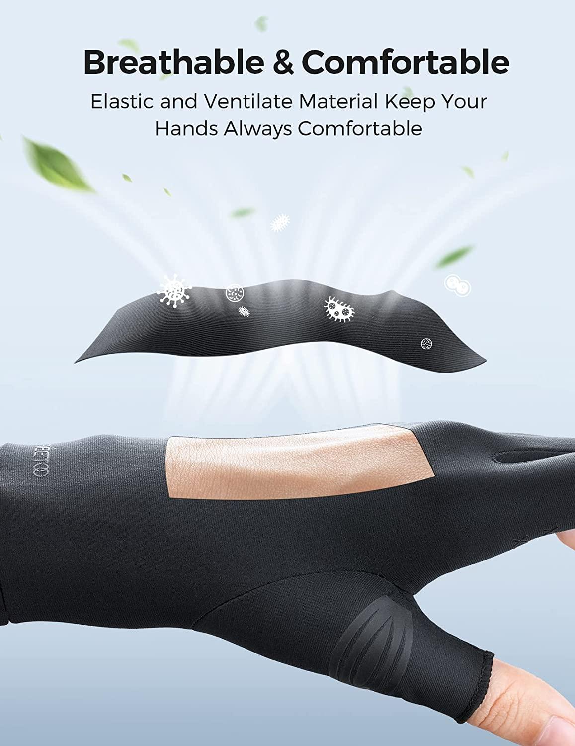 FREETOO Copper Arthritis Gloves Carpal Tunnel Pain Relief Compression