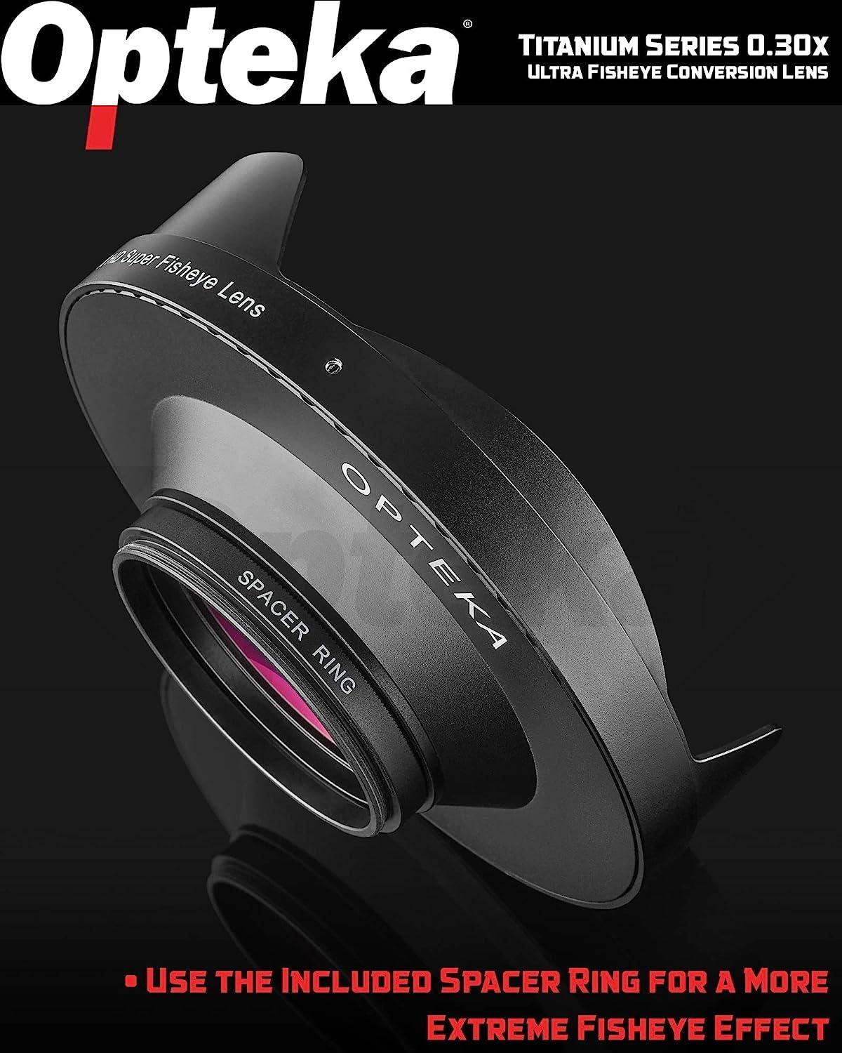 Opteka OPT-SC72FE 72mm 0.3X HD Super Fisheye Lens - Professional