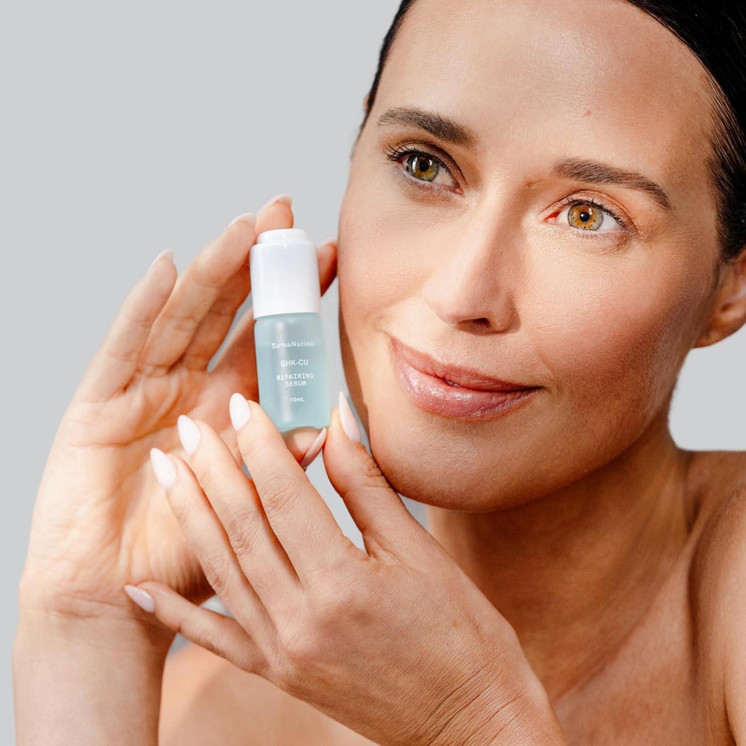GHK-Cu Repairing Serum Mini | Vegan Copper & Tripeptide-1 Face Oil for  Sensitive Skin - Nourishes & Revitalizes - 0.33 oz | Buy Now with Express  International Delivery