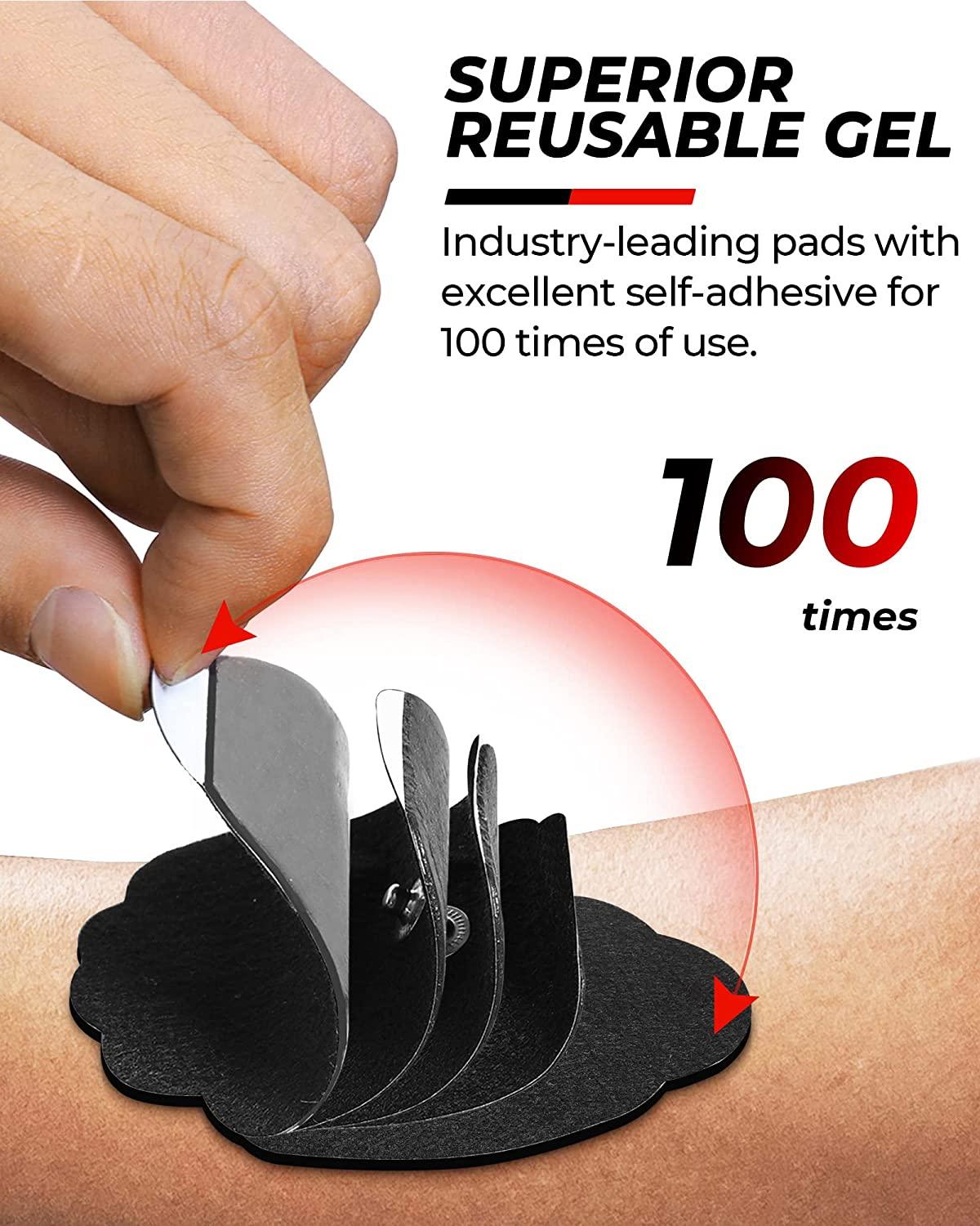 Rechargeable Tens Electronic Pulse Massager with 24 Modes, 10 Reusable –  XoomBot