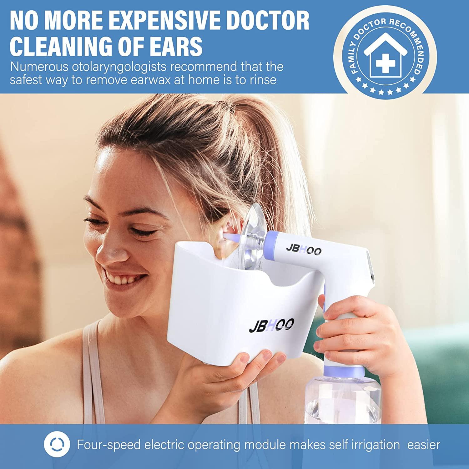 Earwax Removal Electric Irrigation Cleaner Earwax Rinse Cleaning Ear Kit Ear Wax Washer Lavage