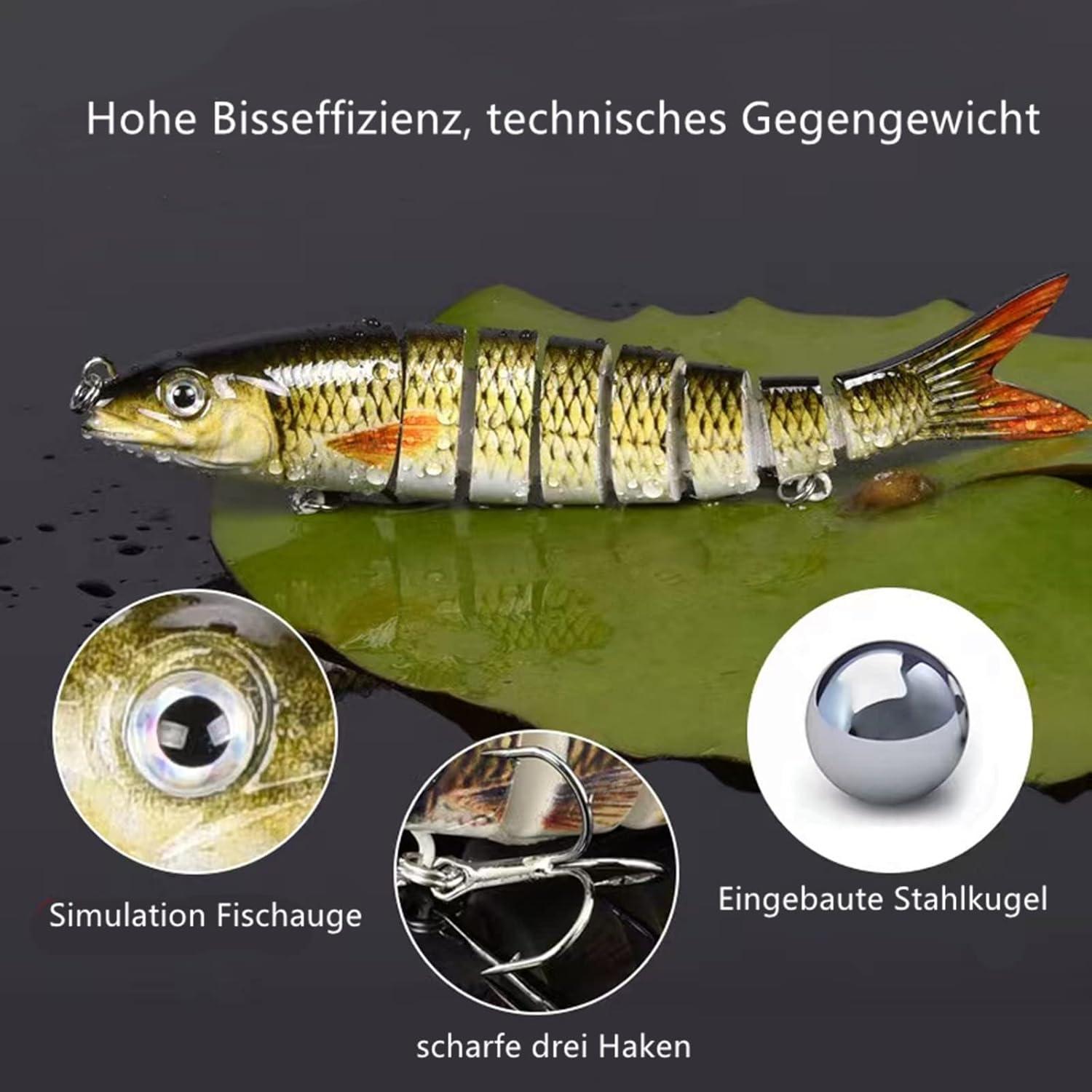 Buy Live Bait Fish Online CHAOMIC 5PCS Wobble Fish Lures With