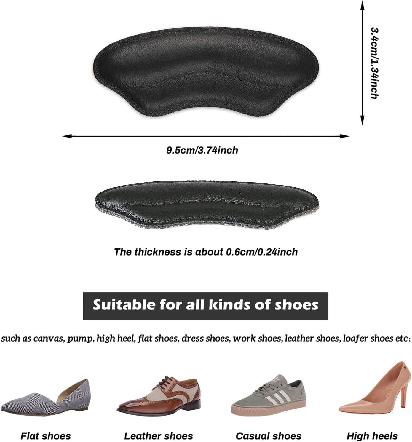 Amazon.com: Premium Heel Pads for Shoes Too Big, Self-Adhesive Heel Inserts  for Women&Men, Heel Grips to Improve Shoe Fit and Comfort, Heel Protectors  to Prevent Pain Blisters Calluses (2 Pairs) : Health