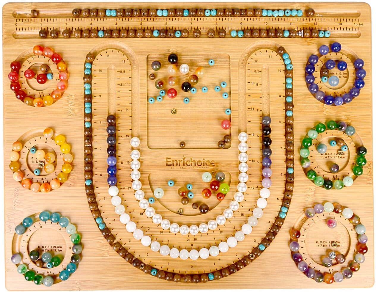 Enrichoice Bamboo Combo Beading Board for Necklace Design Board Jewelry Design Beading Mats