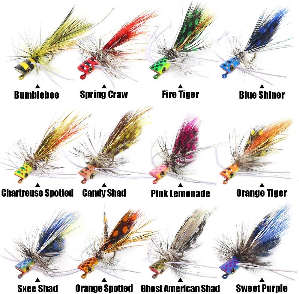 PopperFliesforFlyFishingTopwaterPanfishBluegillBassPoppers