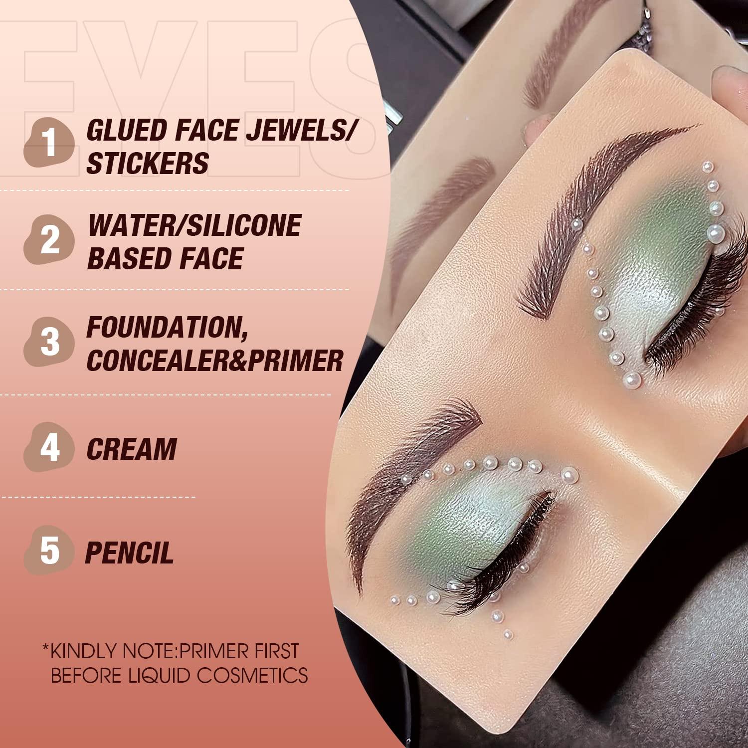 LANGMANNI 3D Face and Eye Mask for Makeup Practice and Lash