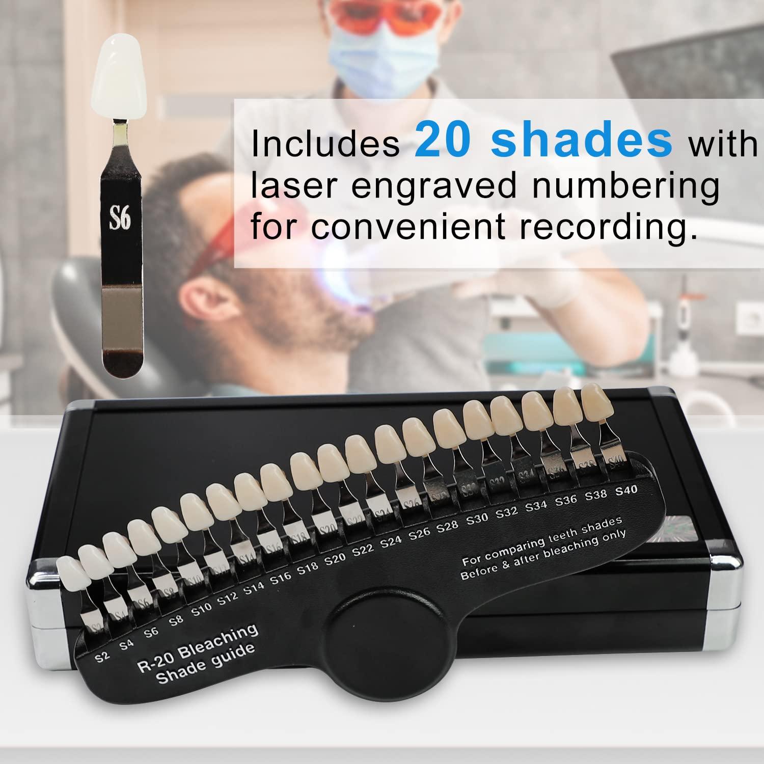 EZGO Professional 3D R20 Dental Teeth Whitening Shade Guide for
