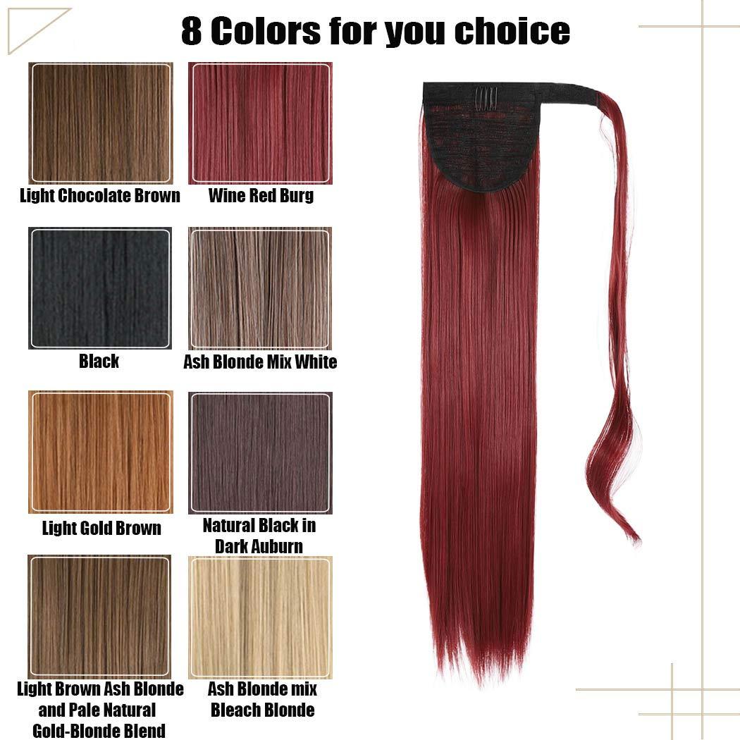Gangel Ponytail Hair Extension Straight Pony Tails Wrap Around