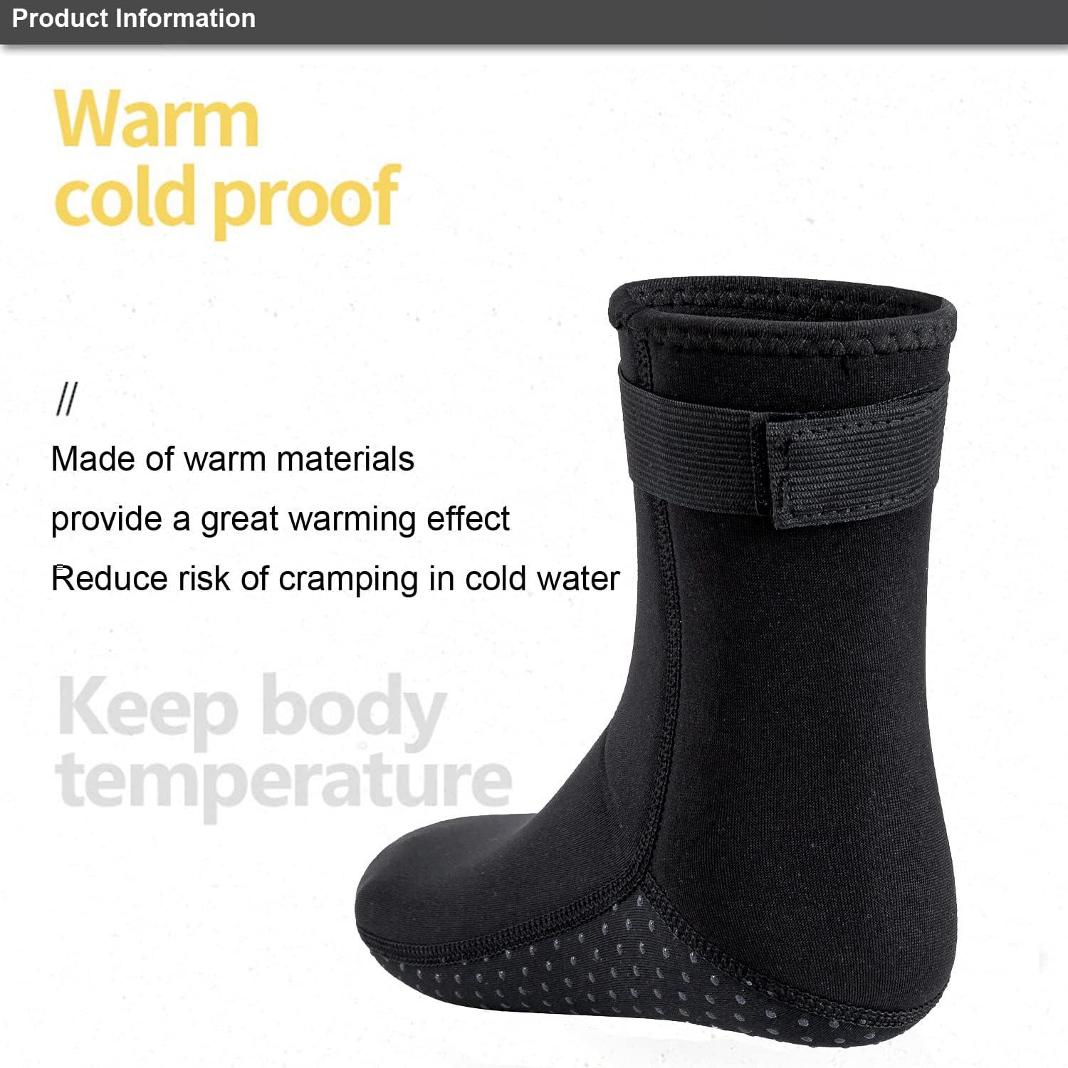 SUJAYU Diving Socks 3MM Neoprene Socks Surf Booties Dive Booties