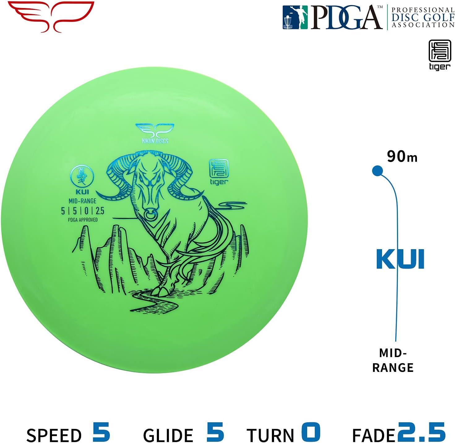 Yikun Disc Golf Starter Set PDGA Approved Beginners Discs Golf Set 3 in 1,Includes Driver,Mid