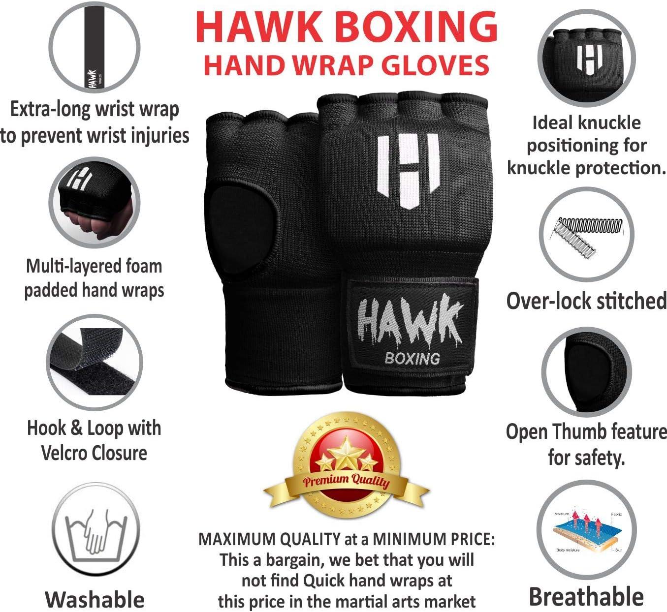Padded Inner Gloves Training Gel Hand Wraps for Boxing Kickboxing