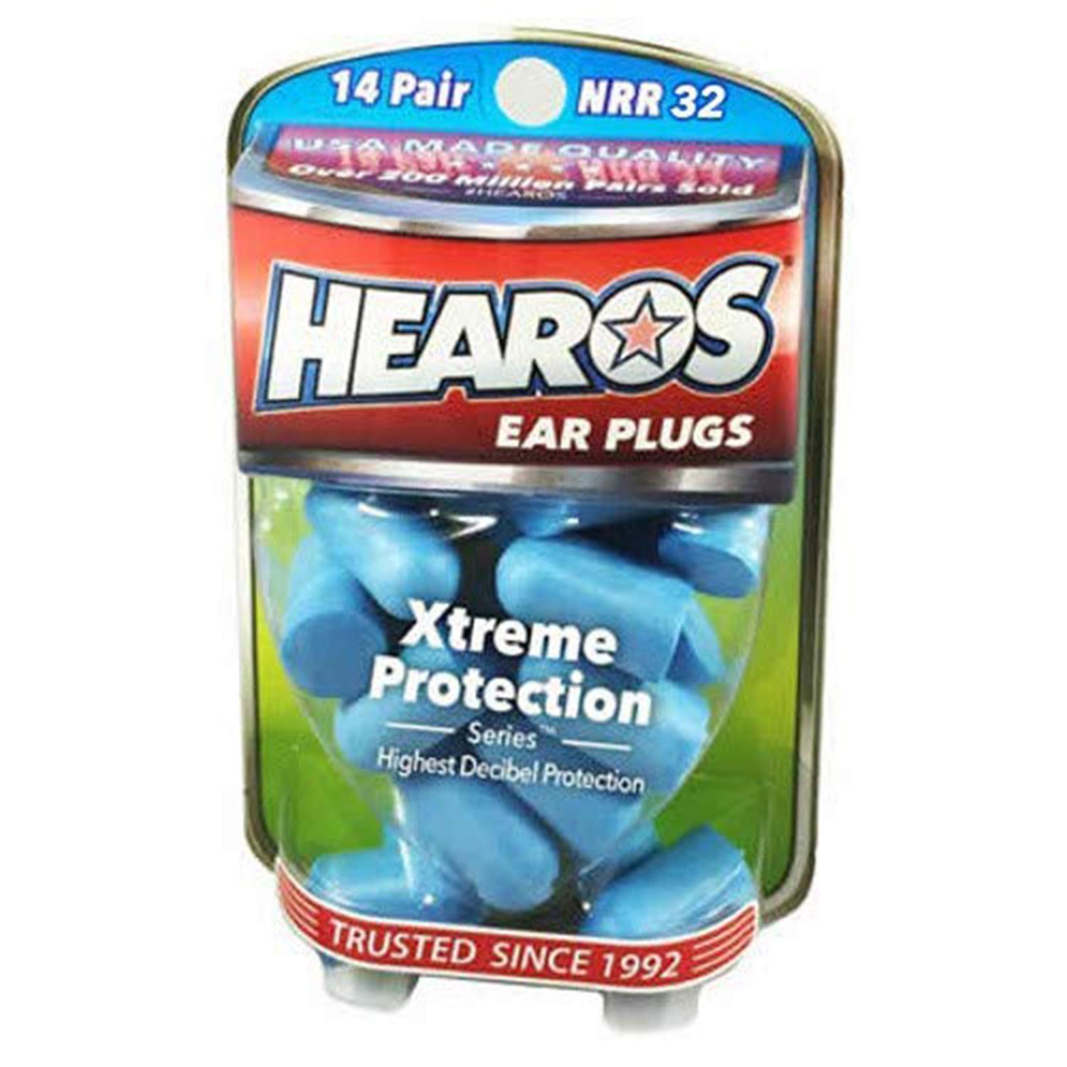 Hearos Xtreme Protection Series Ear Plugs Highest NRR 14 Pairs