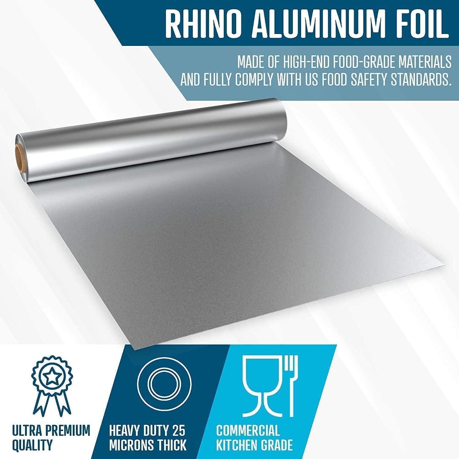 Heavy Duty Aluminum Foil Wrap, Commercial Grade 1000ft Foil Wrap for Food  Service Industry, Strong Silver foil, 12 inches by 1000 Feet (2-Boxes)