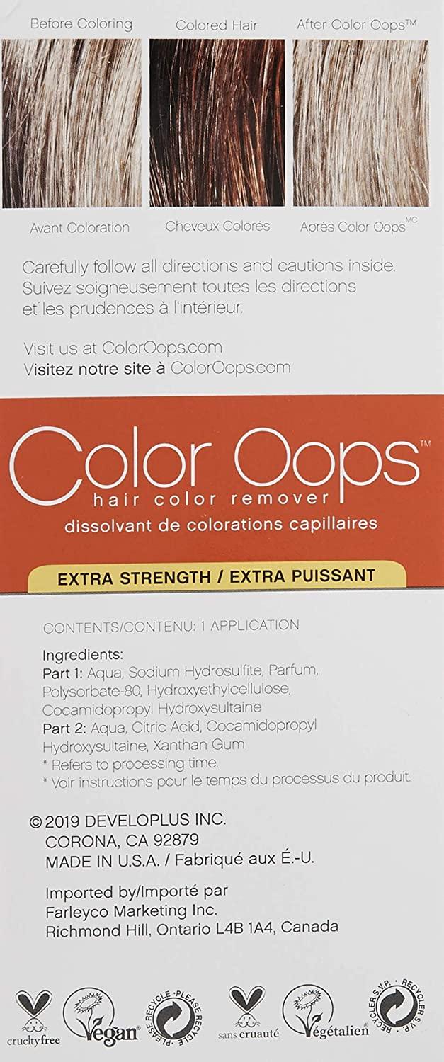 Color Oops Developlus Color Oops Color Remover (extra Strength)