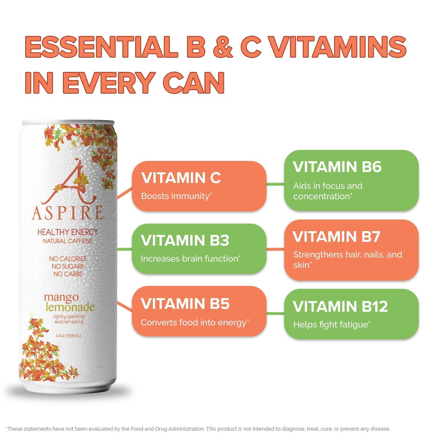 Aspire Healthy Energy, Calorie Burning, Zero Calorie, Zero Sugar Drink