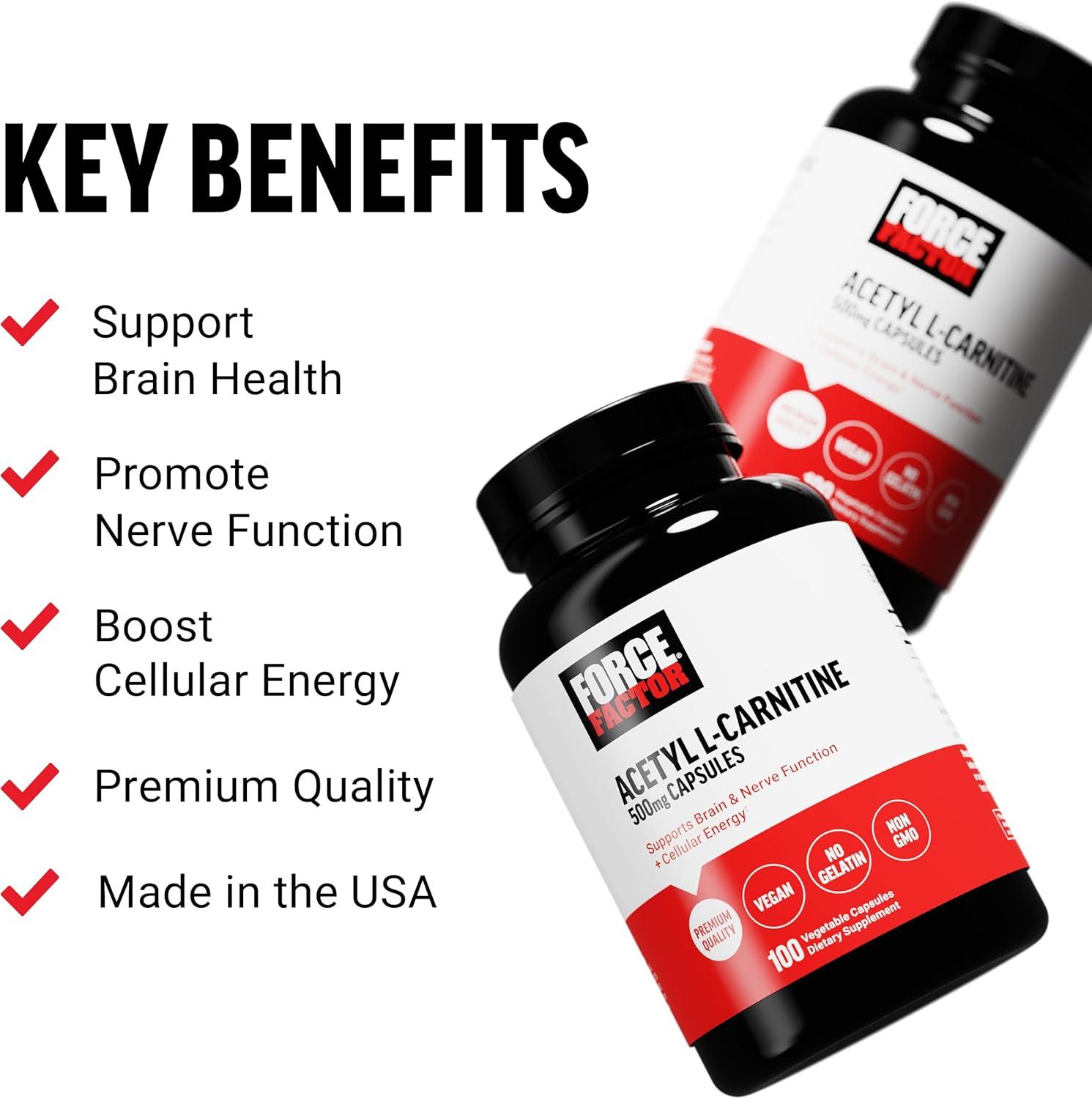 l carnitine 500mg benefits Acetyl L-Carnitine 500 mg Capsules main image 1