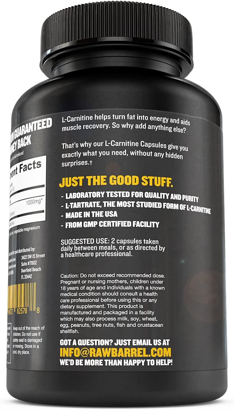 l-arginine and l-carnitine together L-Carnitine (500mg) – NutraBio Brands main image 0