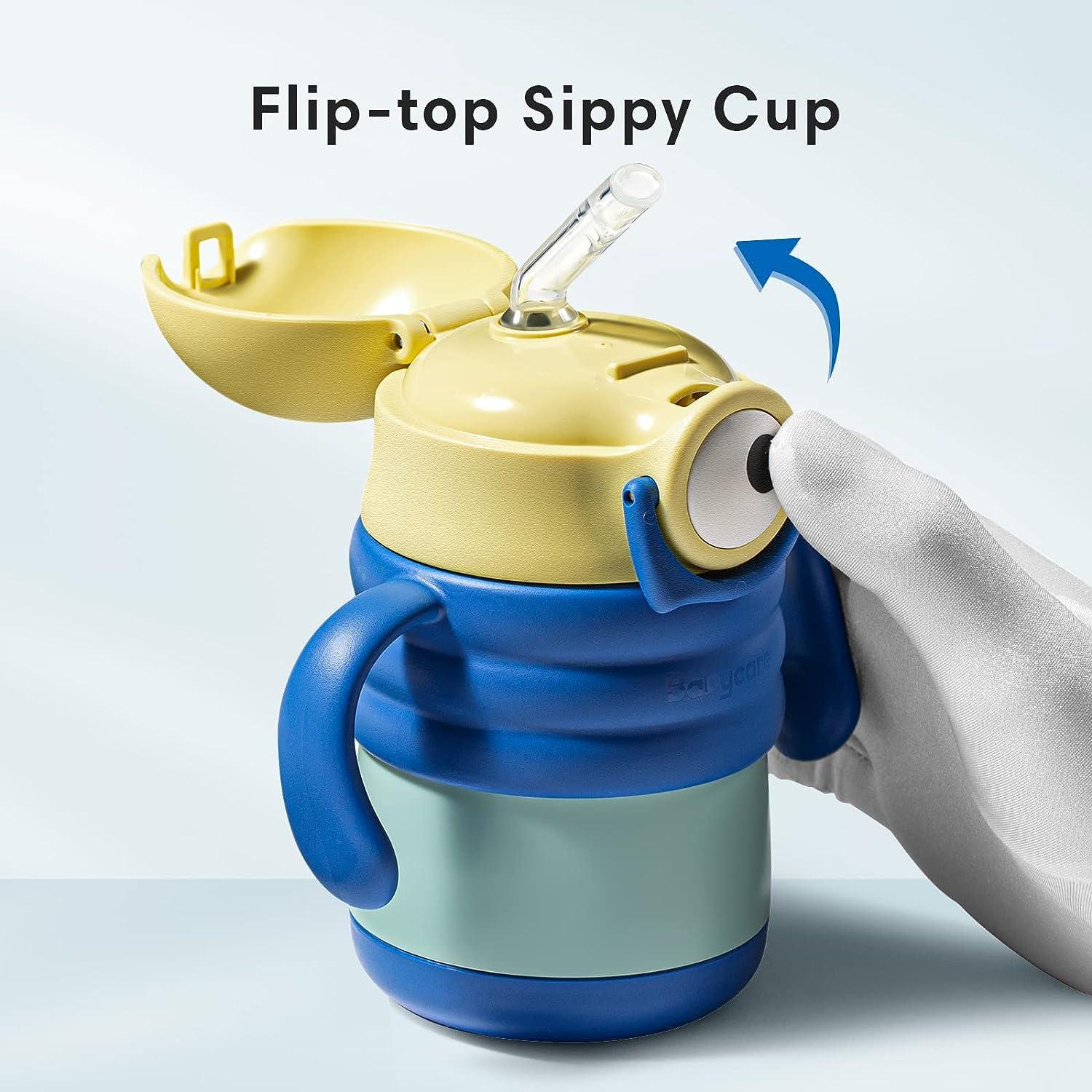 BC BabyCare Kids Stainless Steel Sippy Cup 9.8oz Blue Insulated