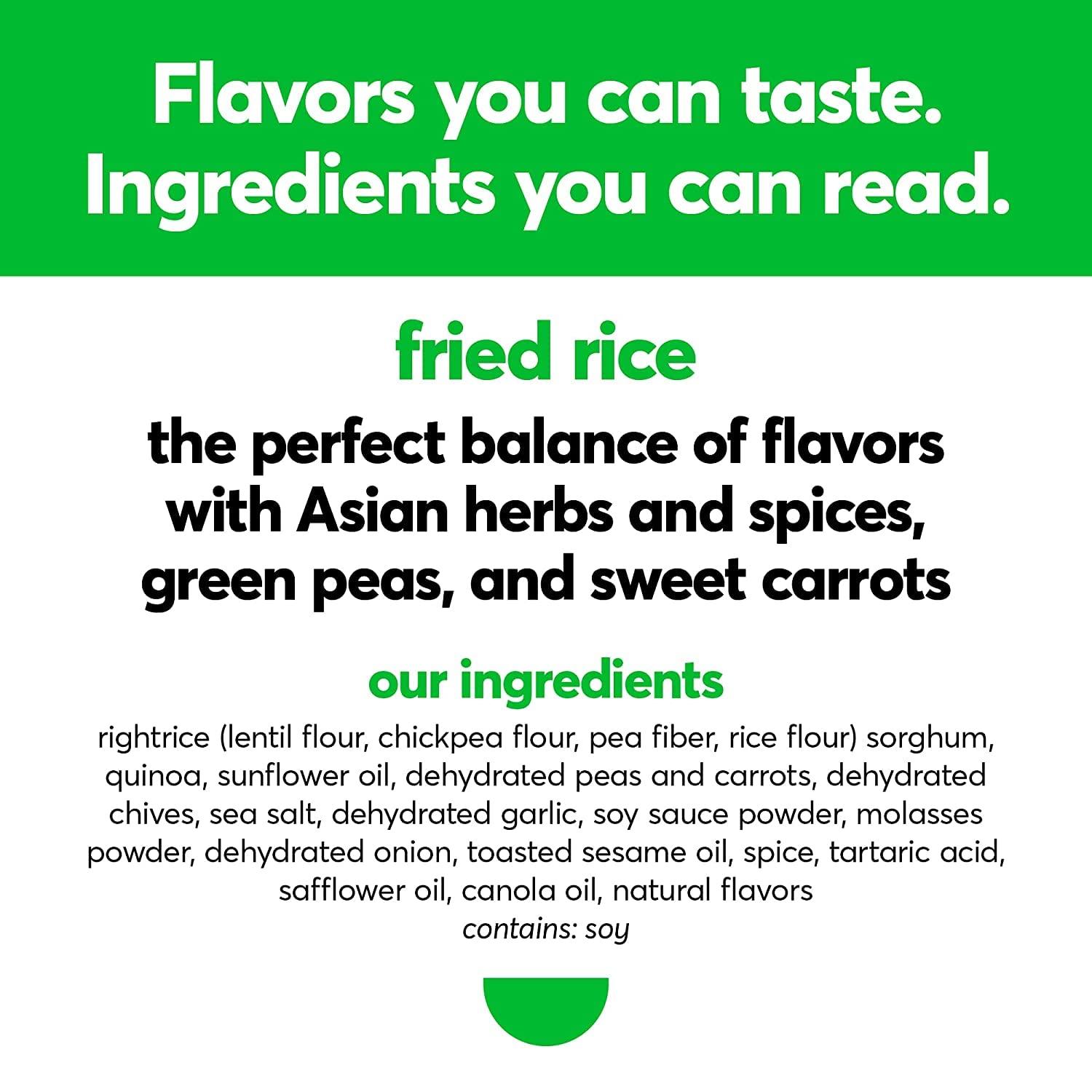 RightRice Medley Fried Rice 6oz. (Pack of 6) Vegetable & Ancient