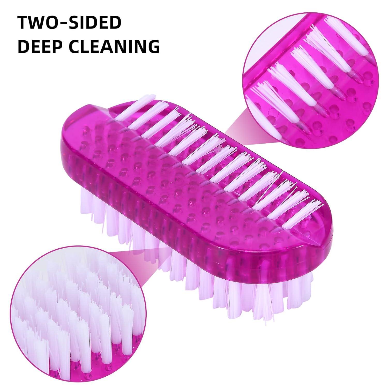 Nail Brushes Fingernail Cleaner Yebeauty 8 pack Dual-sided Hand Scrub  Cleaning Brush Hand Finger Toes Scrubbing Brush Pedicure Nail Scrubber