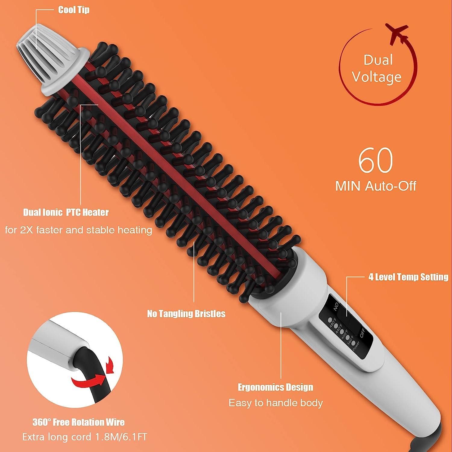 GLAMGLIDER 1.00 Inch Iron Brush Professional Styling Tool