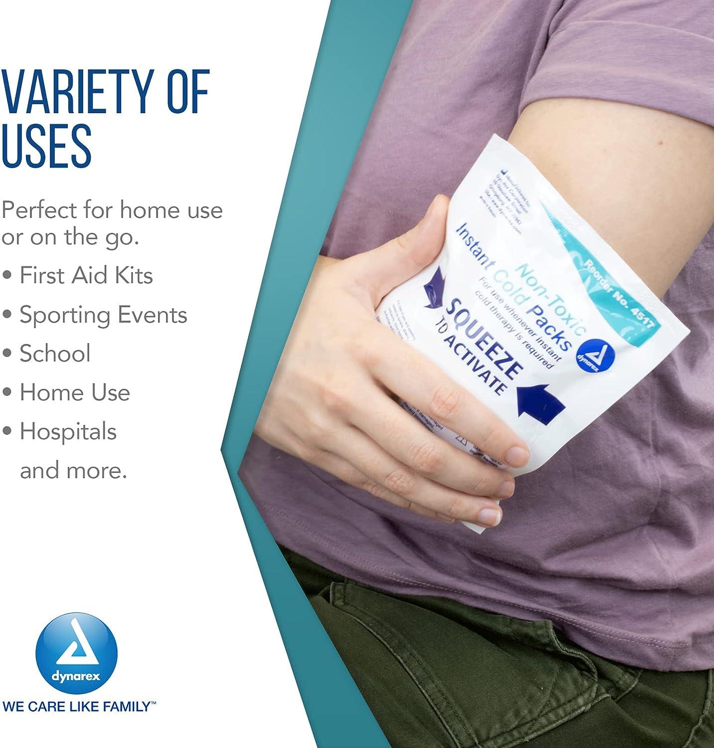 Dynarex Instant Cold Packs with Urea Disposable Ice Packs for