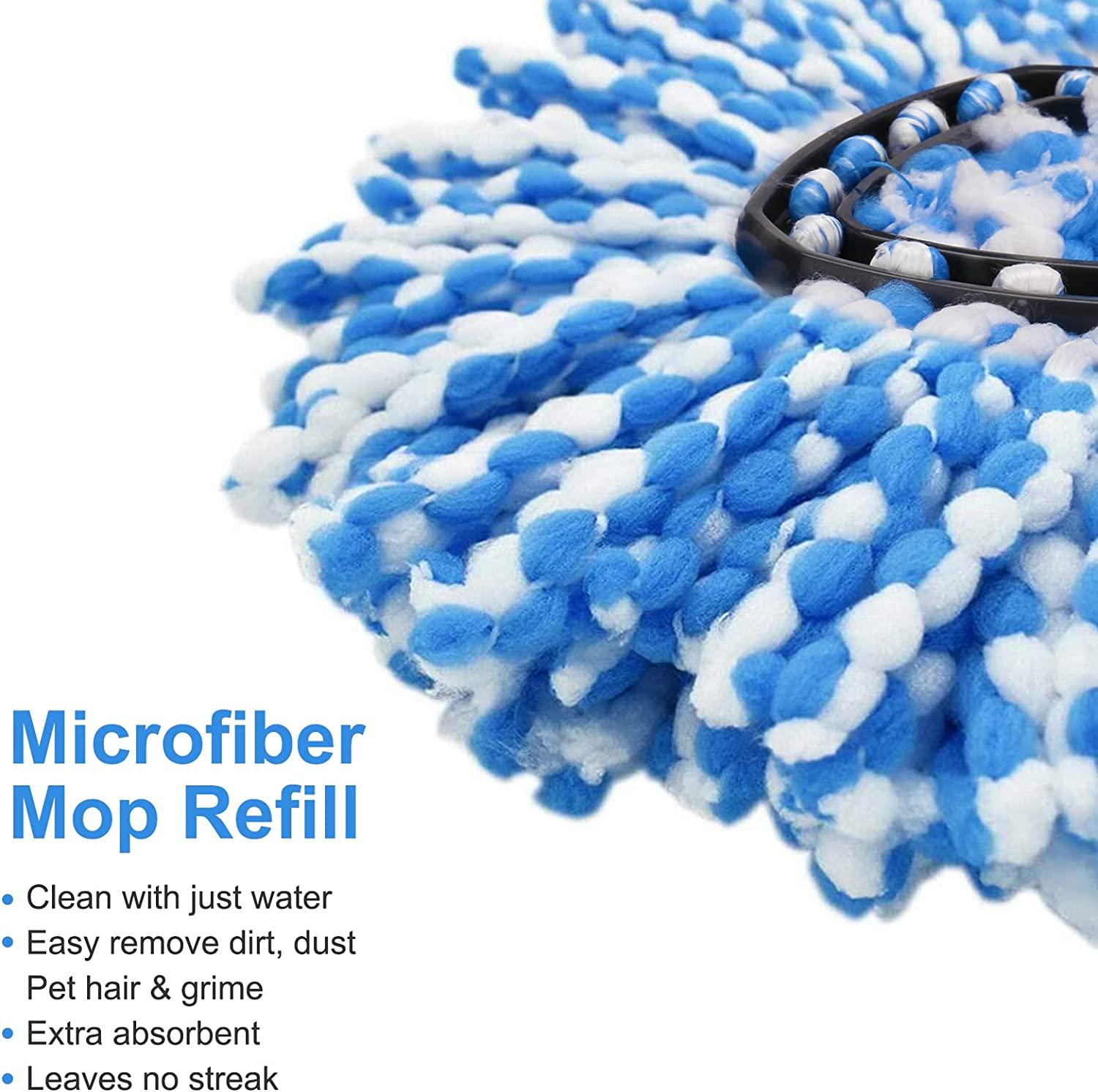 O-Cedar Microfiber RinseClean Spin Mop Refill 4 Pack Reusable Machine