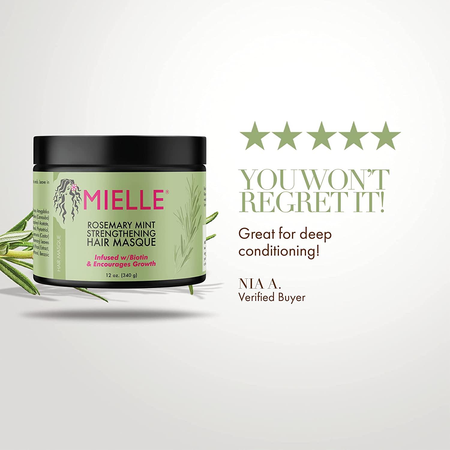 Mielle Hair Masque, Rosemary Mint, Strengthening - 12 oz