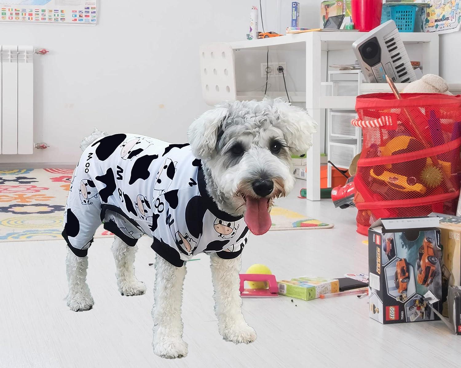 Ranphy Pet Pajamas - Small Dog Cotton Jumpsuit, Striped Pajama Onesie, 4-Leg Romper For Dogs & Cats 5 thumbnail image