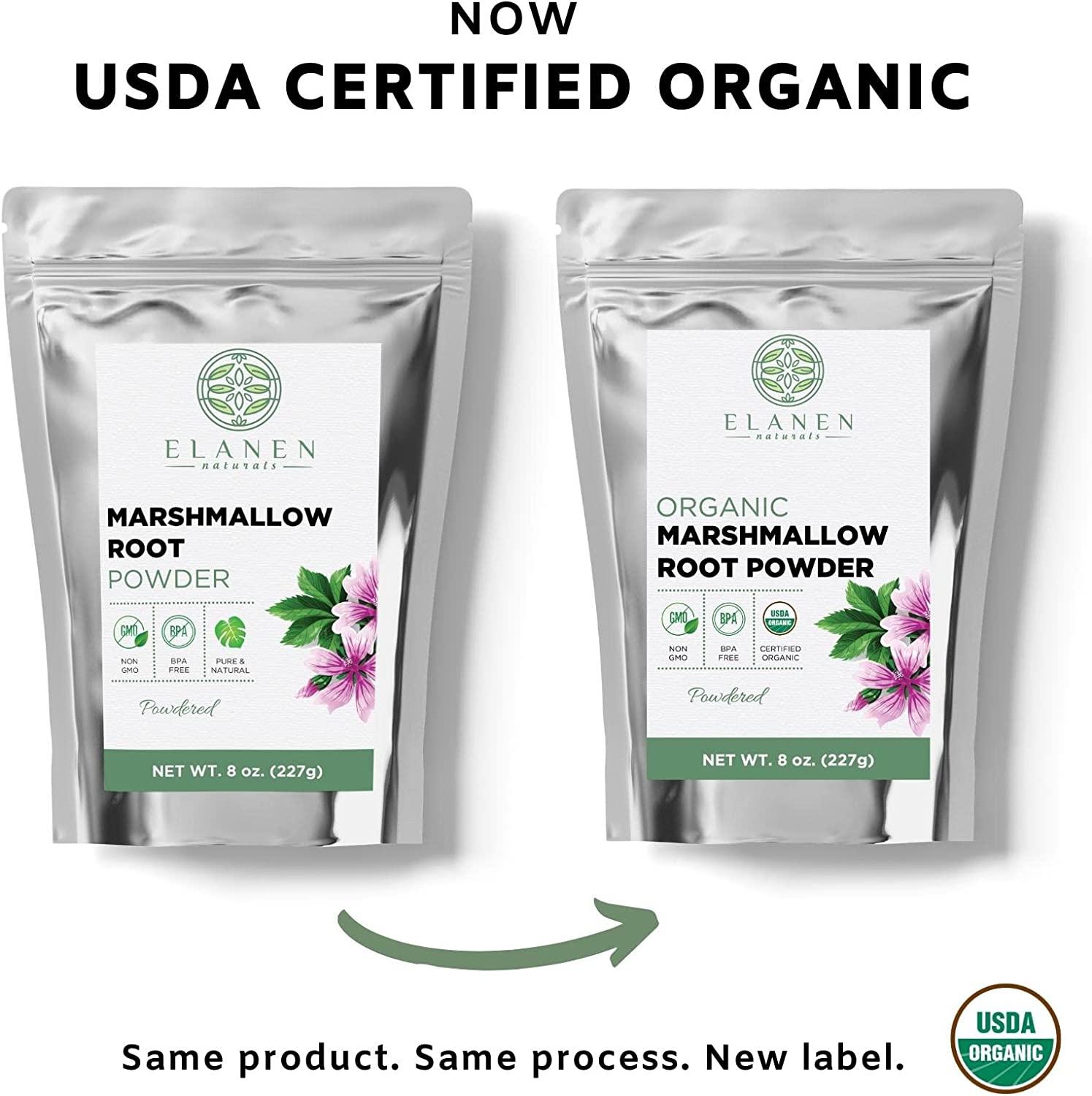 Organic Marshmallow Root Powder 8 oz. (227g), USDA Certified Organic