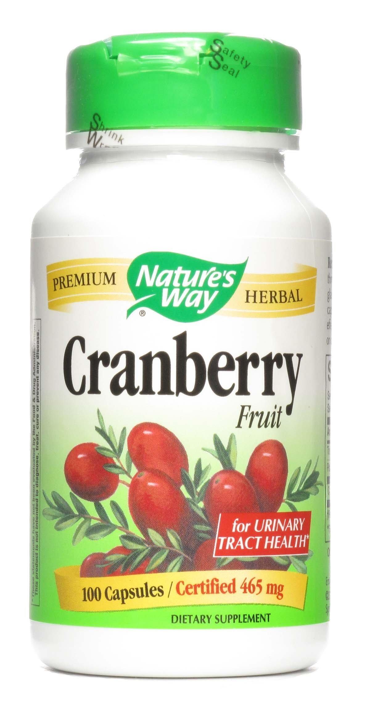 Nature's Way Cranberry Fruit 930 mg 100 Vegan Capsules Immune