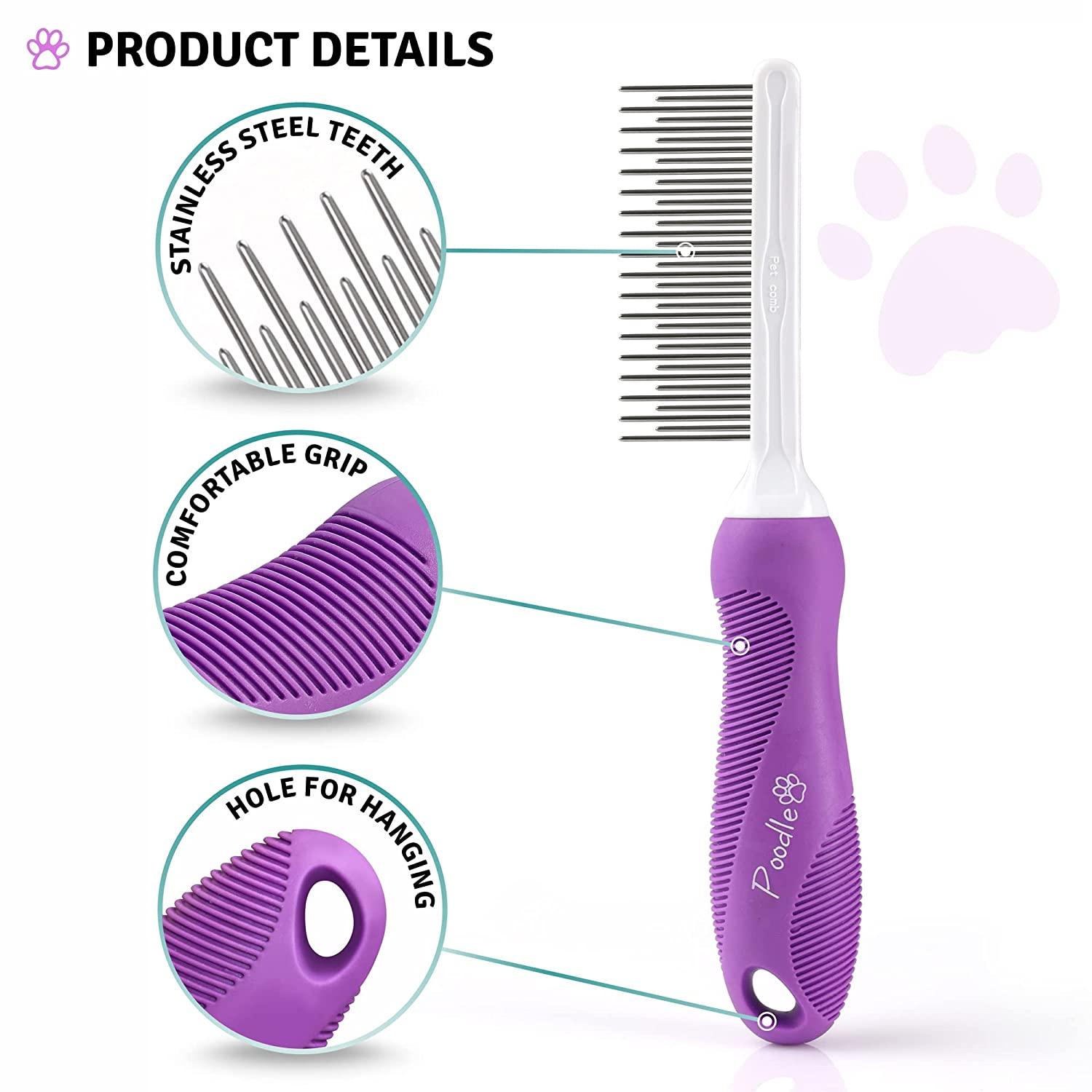 Dog grooming outlet detangler comb