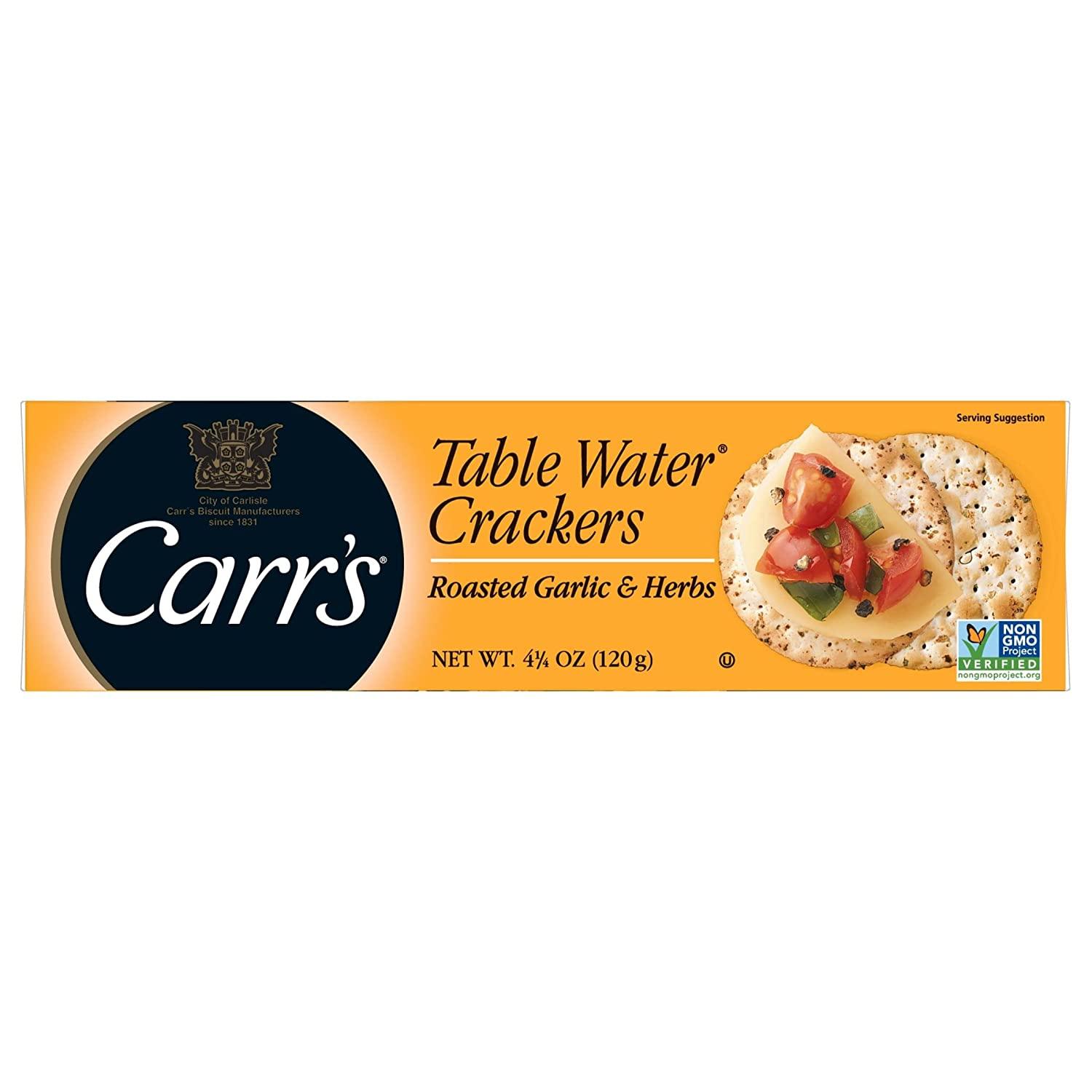 Carr's Table Water Crackers, Baked Snack Crackers, Party Snacks
