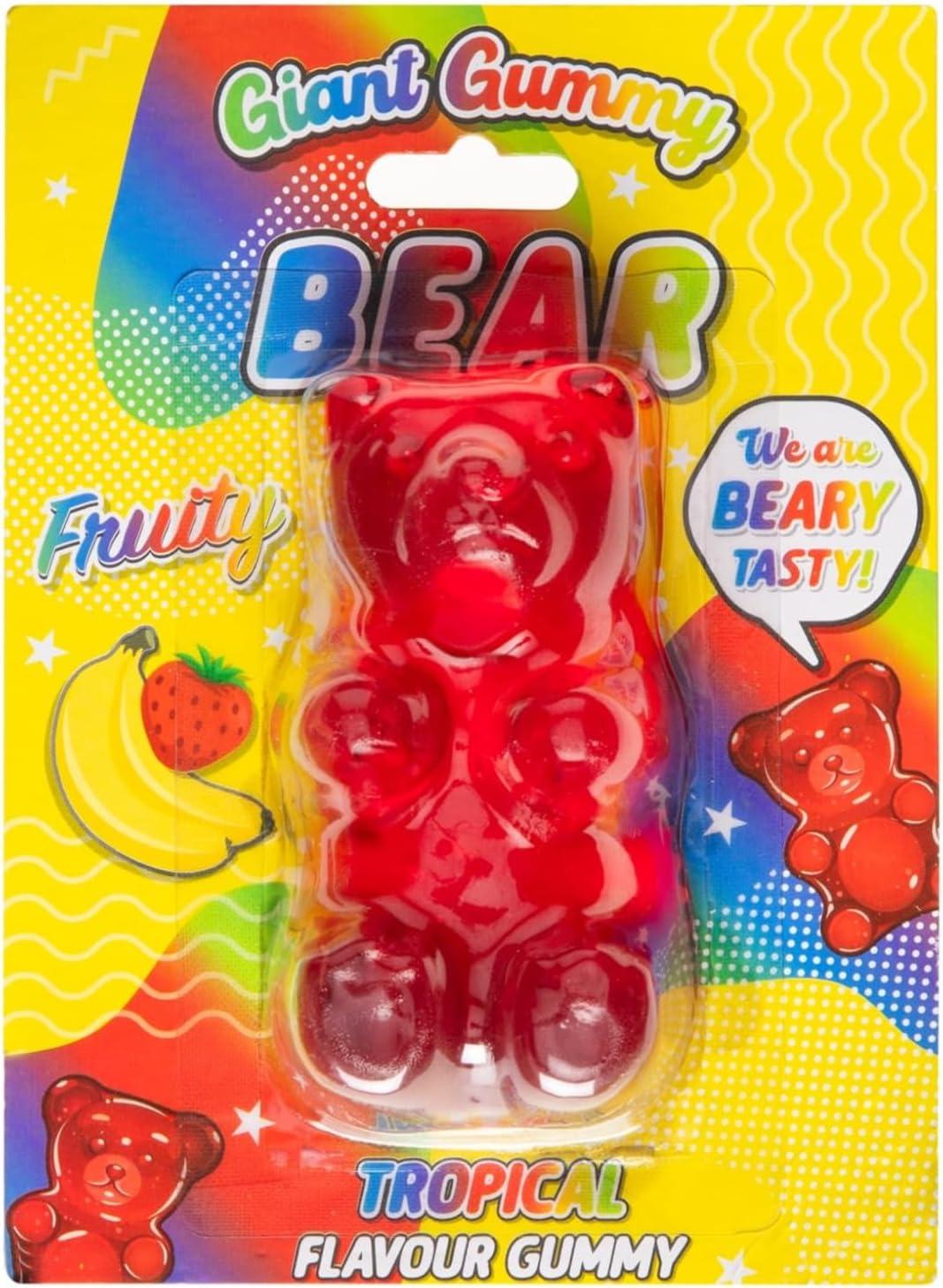 Assorted Gummy Bear Pack of 4 - Sour Raspberry Sour Watermelon Cola and ...