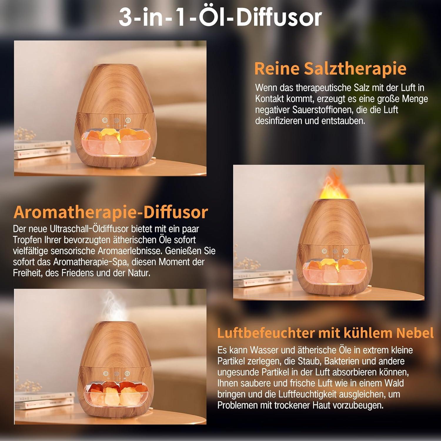 Czemo Aroma Diffuser for Essential Oils | Flame Effect Room Fragrance ...