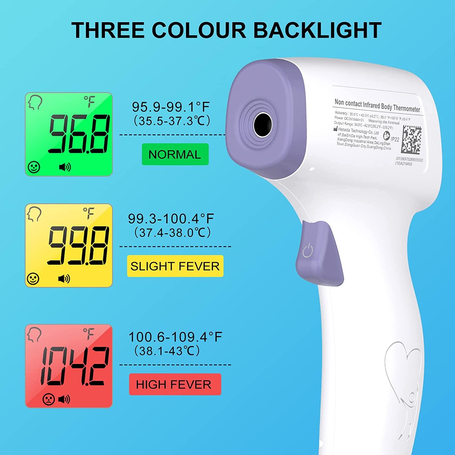 Revitalife Infrared Non-Contact Thermometer - Purple