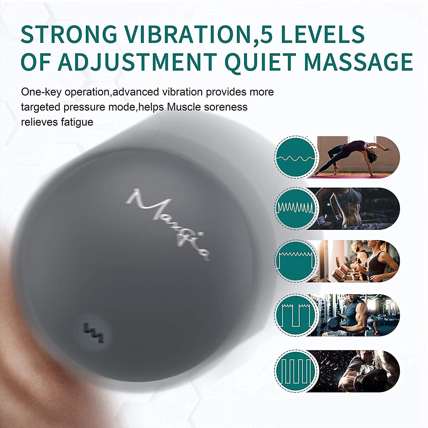 Maxgia 5 Speed Vibrating Massage Ball | Lacrosse Ball Roller for Trigger  Point Therapy | Deep Tissue Massager for Pain Relief & Muscle Recovery |  Gray | Buy Now with Express International Delivery | GoSupps.com
