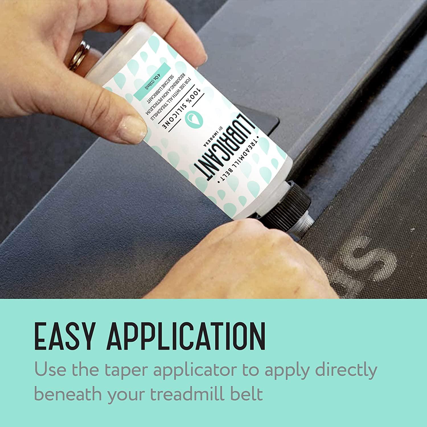 Treadmill Lubricant TreadLife Fitness 100% Silicone - 64oz (1/2 Gallon) With Easy-Apply Syringe Easy Apply Syringe Treadmill Lube Treadmill Lubricant TreadLife Fitness 100% Silicone - 64oz (1/2 Gallon) With Easy-Apply Syringe Easy Apply Syringe Treadmill Lube