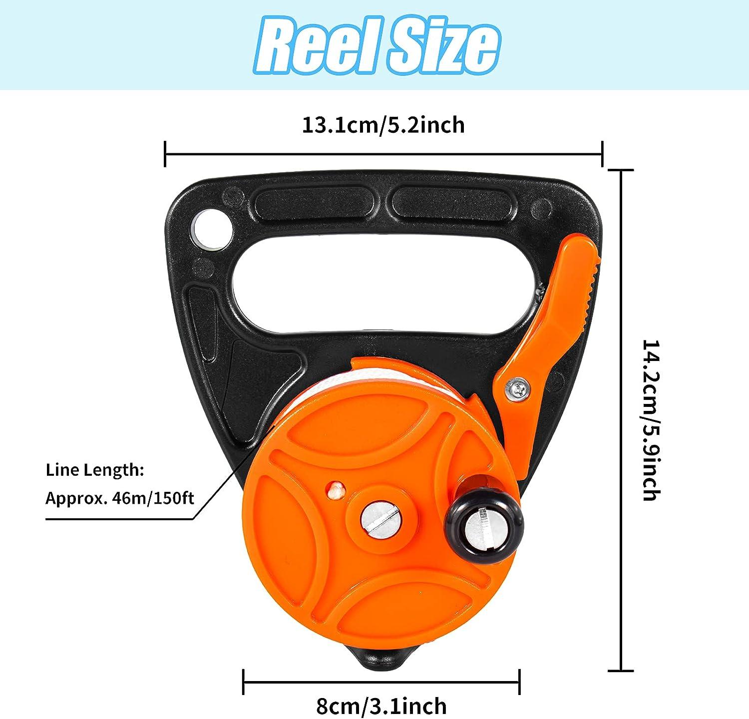 Compact Scuba Dive Reel Kayak Anchor For Safety Underwater Diving