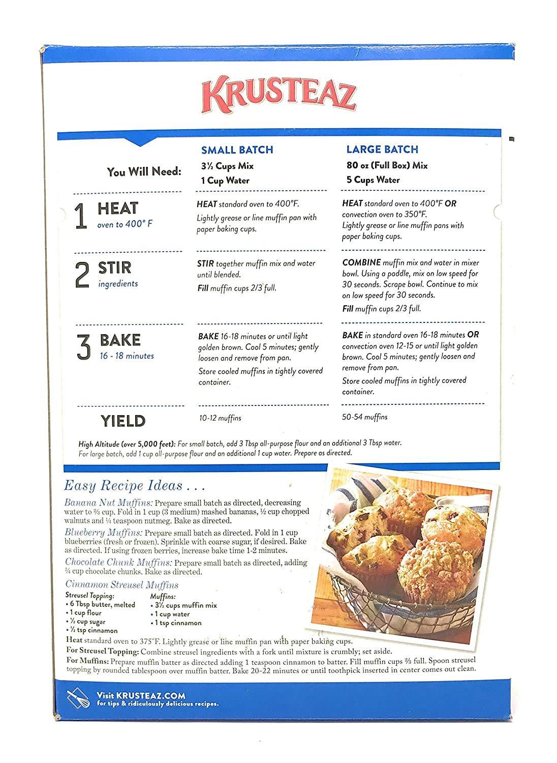 Krusteaz Basic Muffin Mix, 80 OZ (Pack of 1)