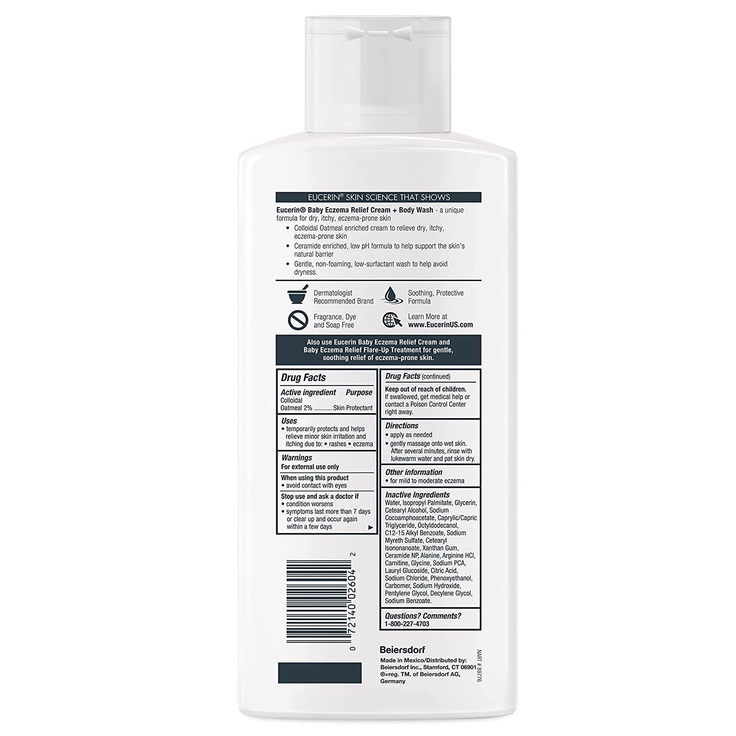 Eucerin Baby Eczema Relief Cream Body Wash & Eucerin Baby Eczema Relief