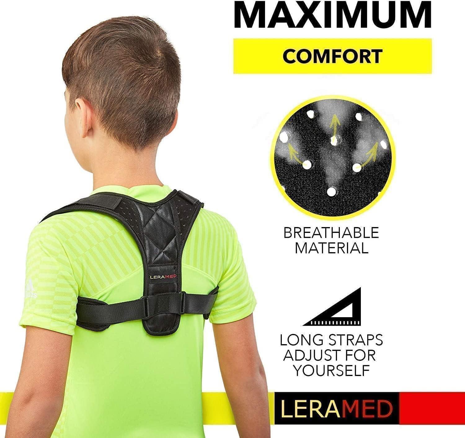 Leramed New 2023 Posture Corrector for Men and Women - Adjustable Upper  Back Brace for Clavicle Support and Providing Pain Relief from Neck Back  and Shoulder Chest Size 25 - 50