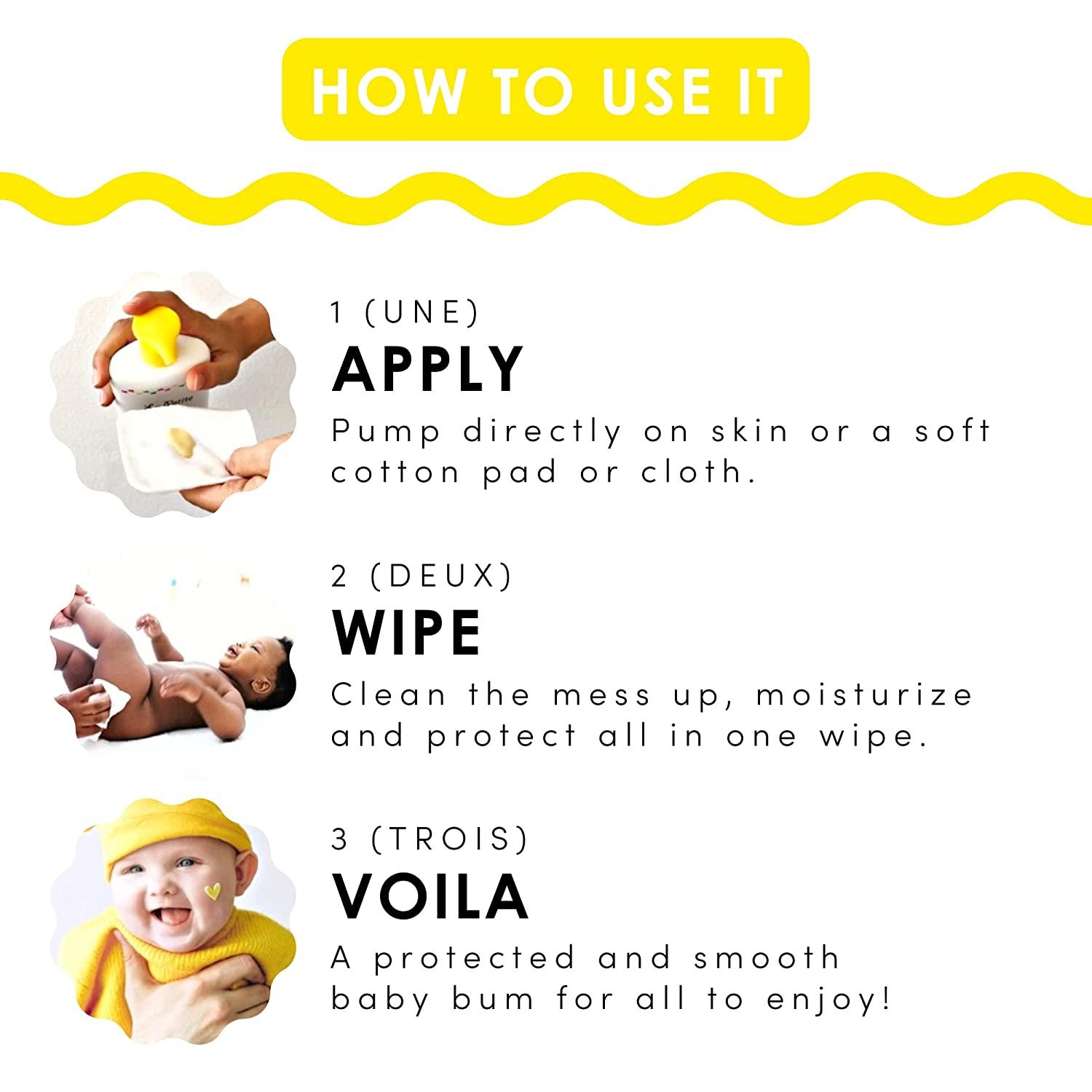 La Petite Creme Organic Diapering Lotion Gentle Diaper Rash Cream