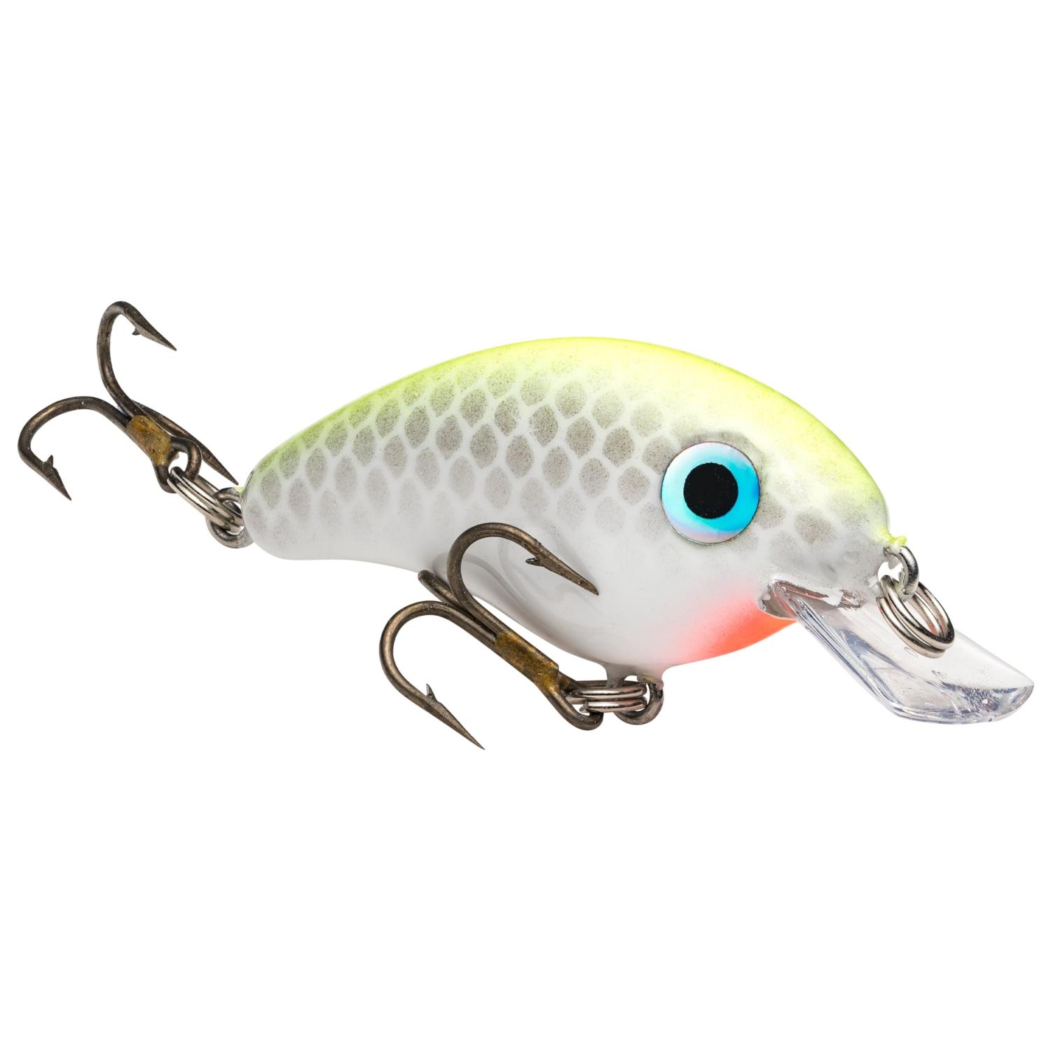 Strike King (HCBPM-501) Bitsy Pond Minnow Crankbait Fishing Lure 501 -  Chartreuse Back/Pearl Belly 3/32 oz Irresistible to Fish