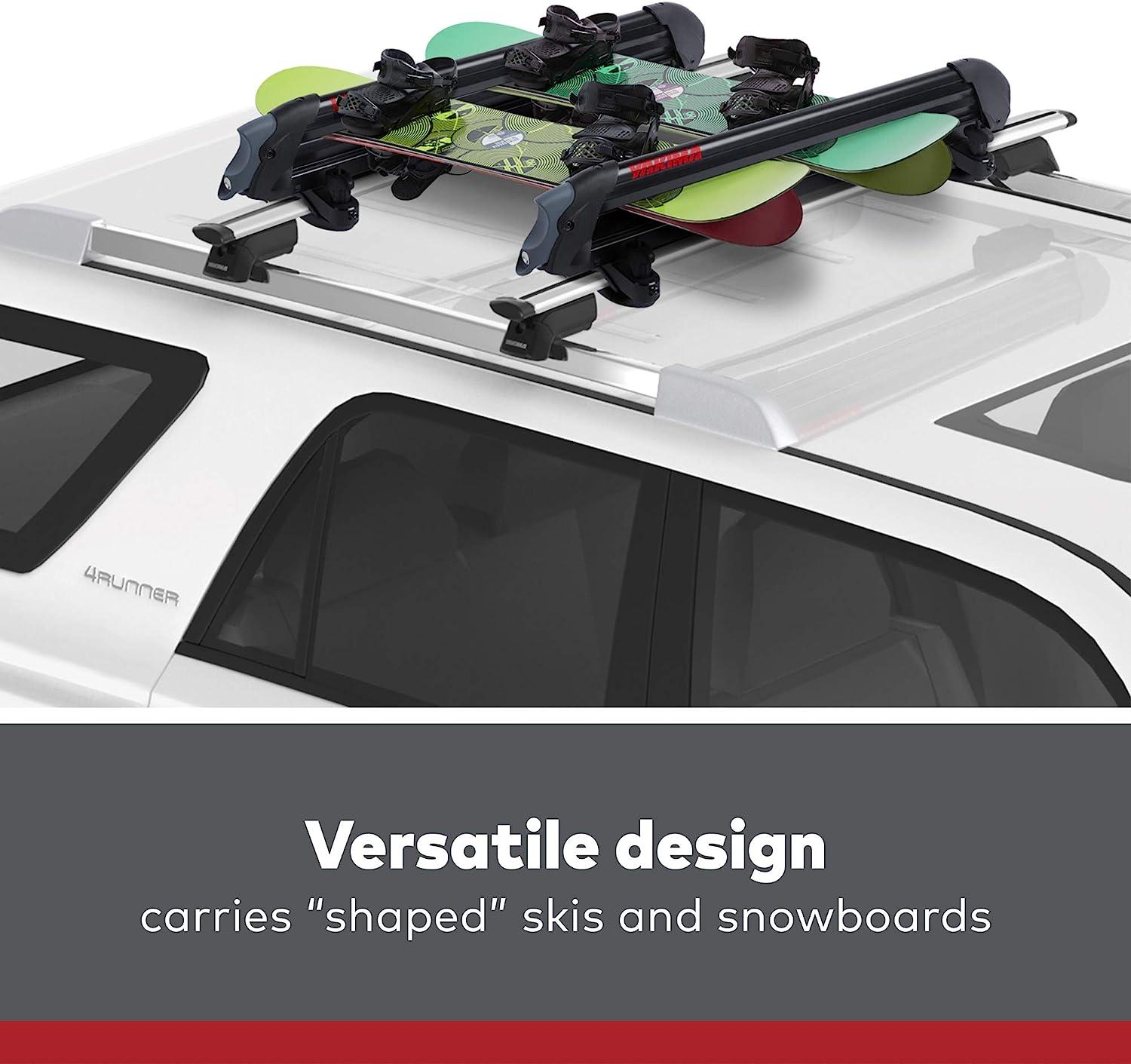 Ski rack best sale on roof basket