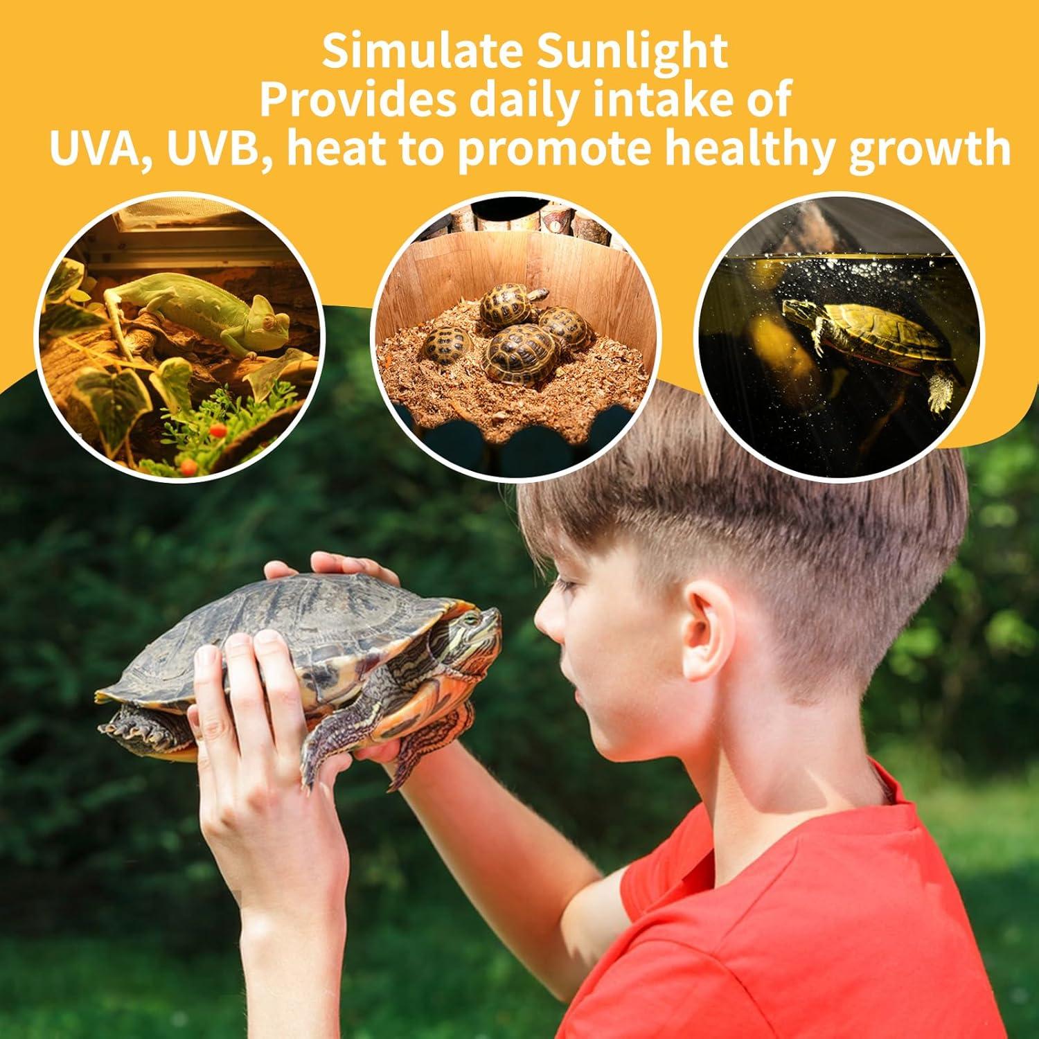 Heat Lamp For Turtle Tank LUCKY HERP 25W Reptile Heat Lamp (2-Pack