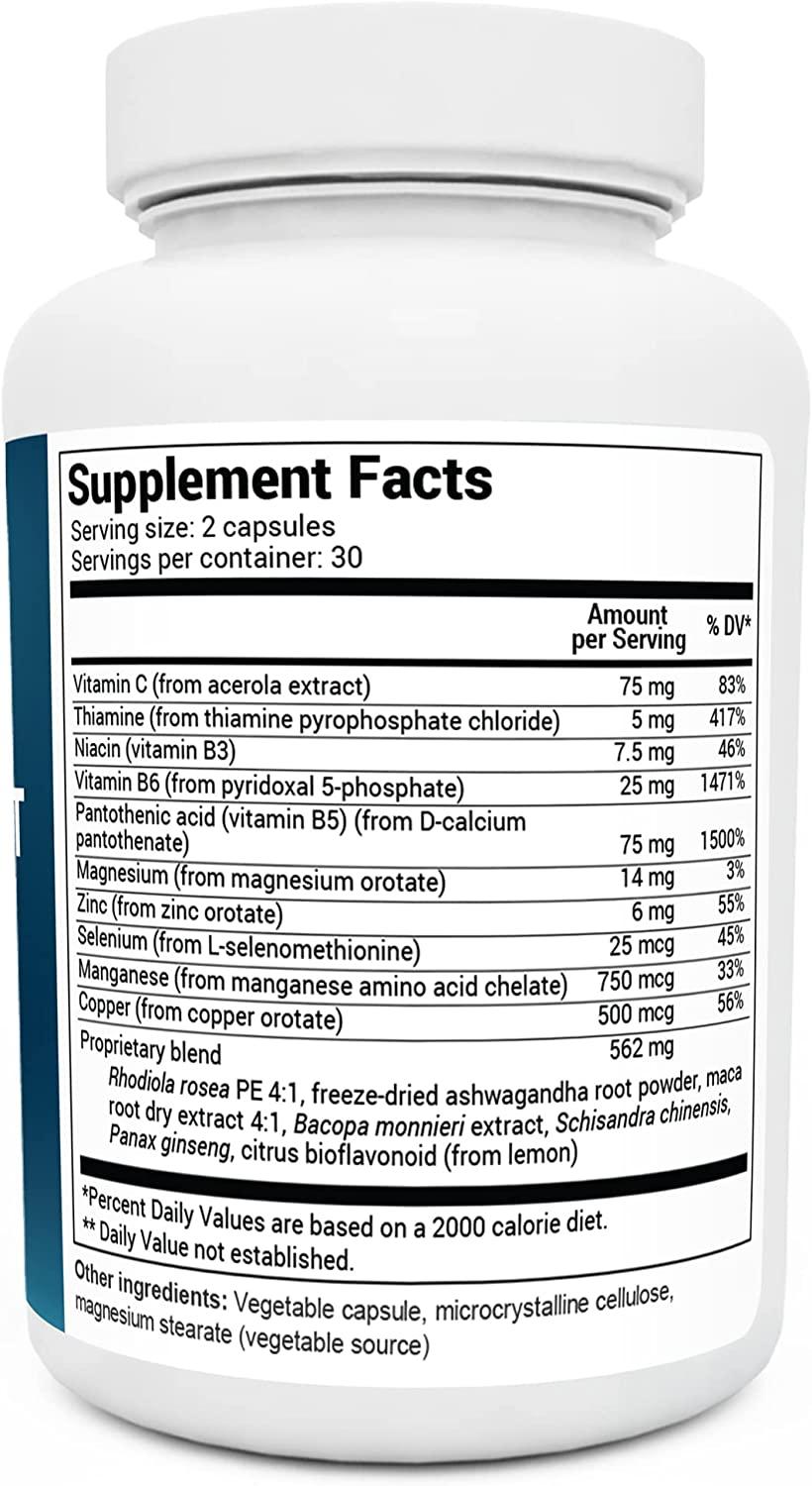 Dr. Berg Adrenal & Cortisol Supplement Mood, Focus, and Stress