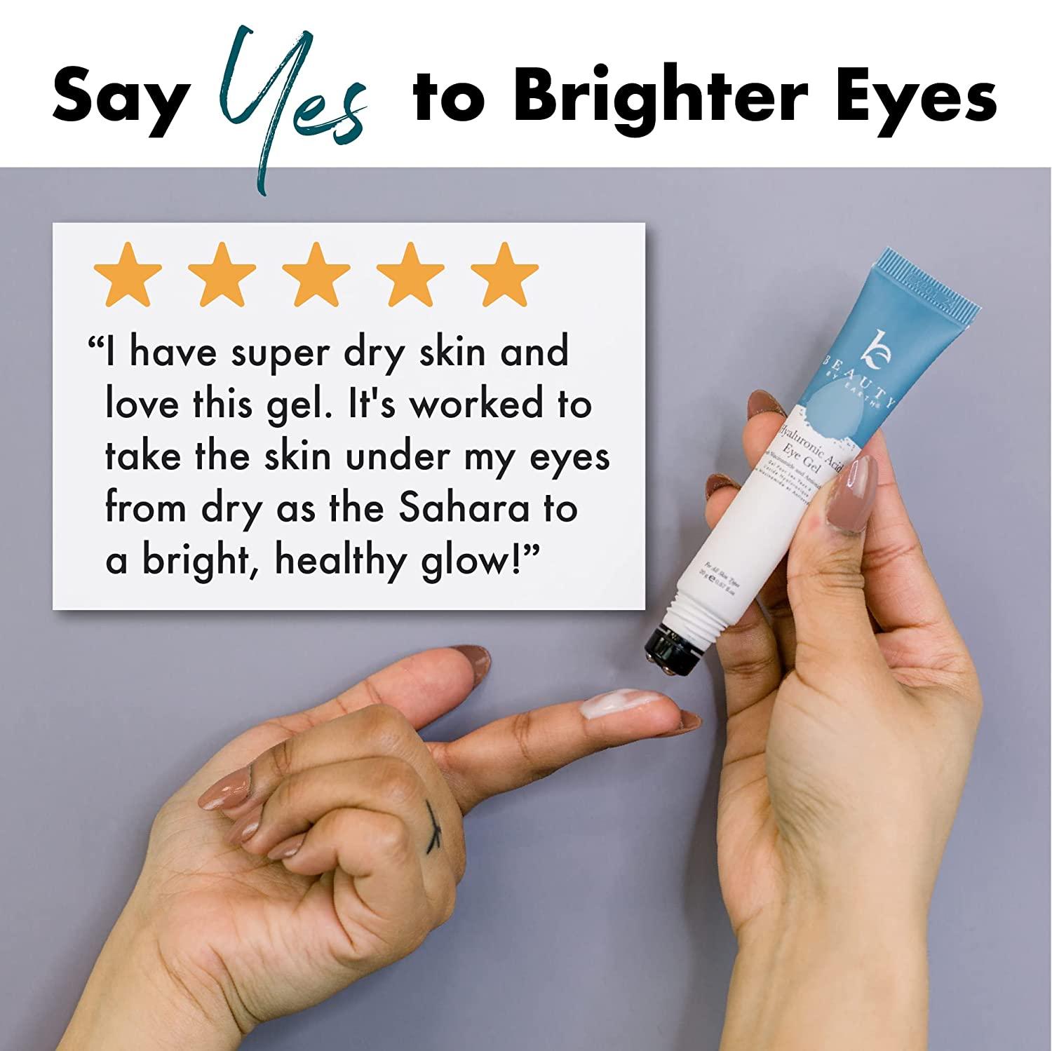 Hyaluronic Acid Eye Gel Under Eye Serum Anti Aging Wrinkles, Under