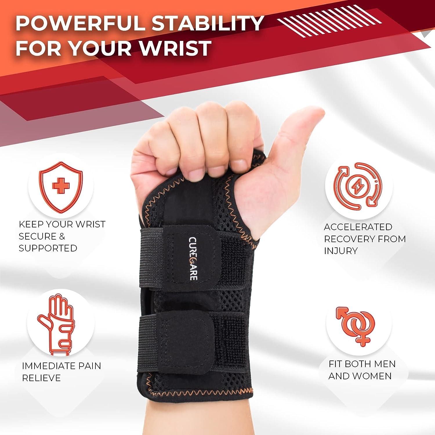 New Updated Carpal Tunnel Wrist Brace Breathable Wrist Splint for Men &  Women Wrist Brace Night Support with 2 Adjustable Straps Hand Brace for  Tendonitis Arthritis Sprains(Right Hand S/M) S/M Right Hand-Black