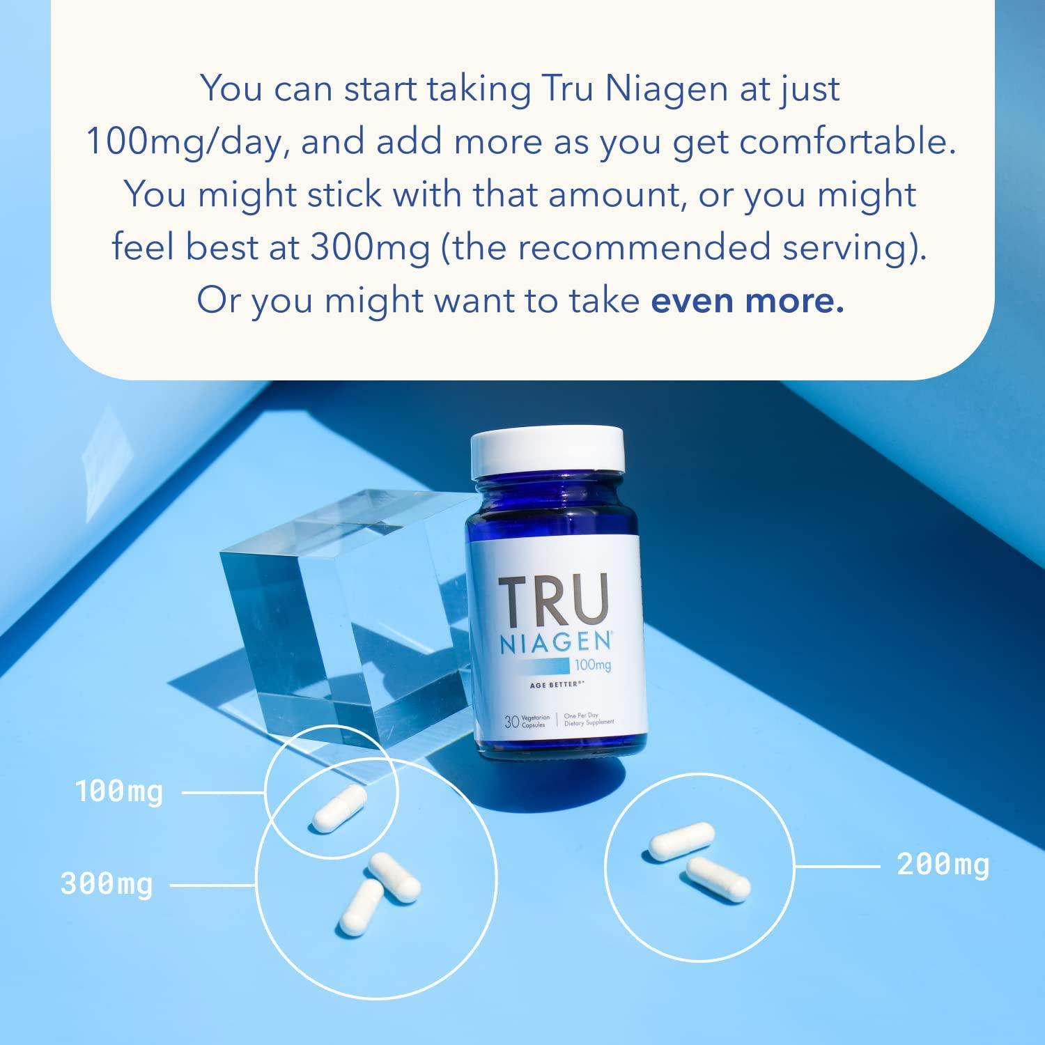TRU NIAGEN 100mg Introductory NAD Boosting Supplement Patented